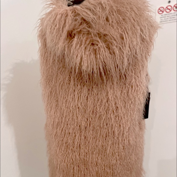 Pinko Pink Longline Fur Vest NWT - Picture 8 of 13
